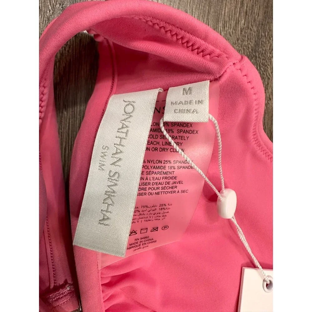 Jonathan Simkhai Harlen Strappy Bikini Top NWT M - Picture 6 of 12